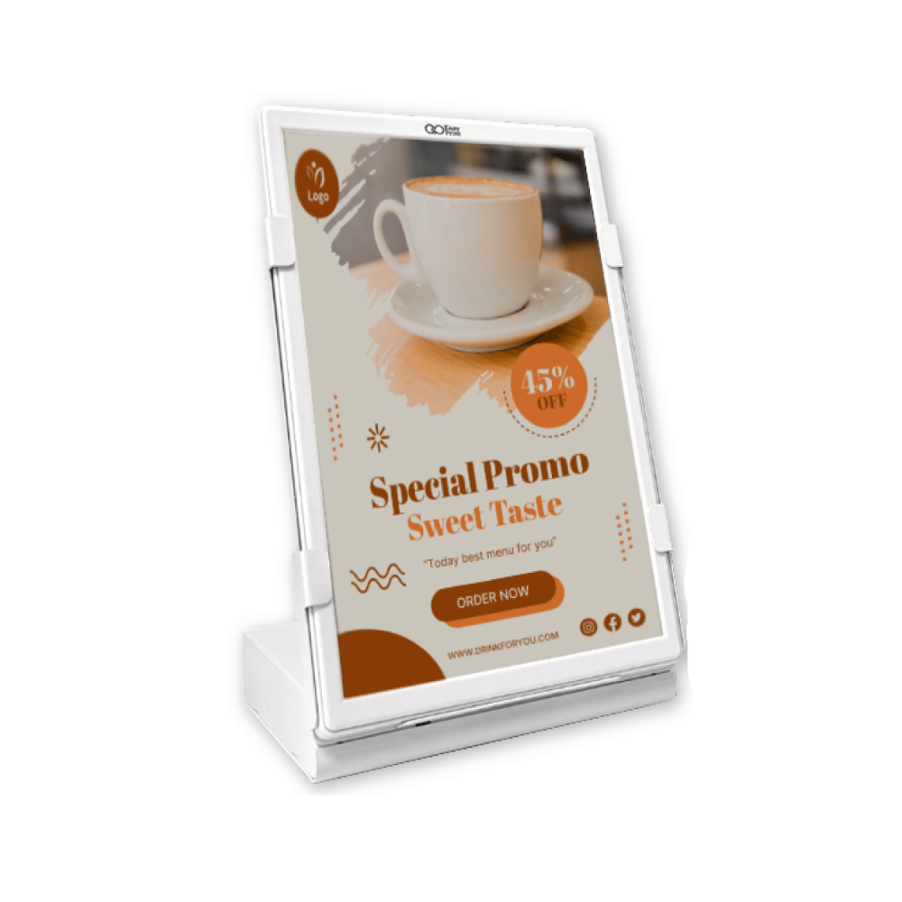 ป้ายโฆษณาดิจิทัลอัจฉริยะ EASYPRINT ELD-10 PRO สีขาว_1